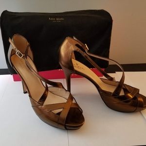 Kate Spade GetMetallic Evening Shoes Size 8 1/2